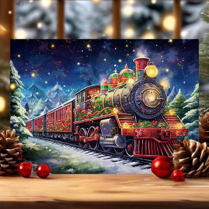 Weihnachtssonderzug Feiertagskarte