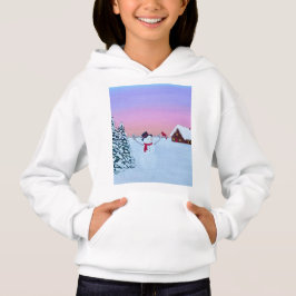 Weihnachtssonneuntergang Hoodie