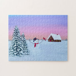 Weihnachtssonneuntergang Puzzle