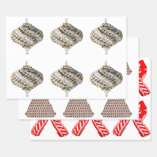 Weihnachtssortiment 2 Umschlagpapier Geschenkpapier Set (Set)