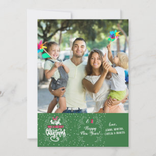 Weihnachtsspaß-Foto-Feiertags-Karte Einladung