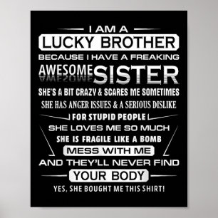 Weihnachtsspaß für Bruder von Schwester 1 Poster