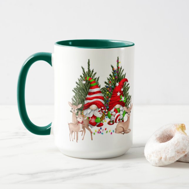 Weihnachtsspass - Genom und Hirsch Tasse (Mit Donut)