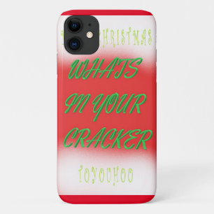 Weihnachtsspass rot-grün weiß mit Text Case-Mate iPhone Hülle