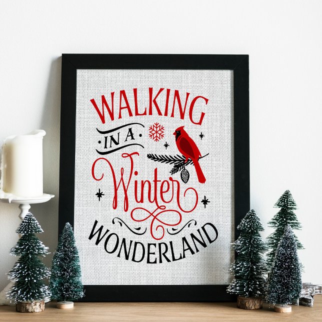 Weihnachtsspaziergänge in einem Winterwunderland Poster (Von Creator hochgeladen)