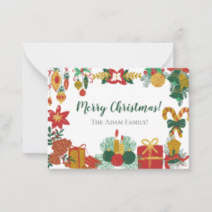 Weihnachtsspezialkarte Mitteilungskarte