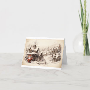 Weihnachtsspeziallieferung vom Weihnachtsmann Dankeskarte