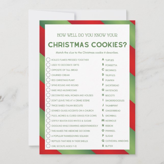 Weihnachtsspiel - nicht bearbeitbar - einladung (Vorderseite)