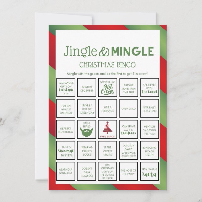 Weihnachtsspiel - nicht bearbeitbar - einladung (Vorderseite)