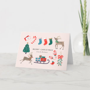 Weihnachtsspiele Rentier Karte