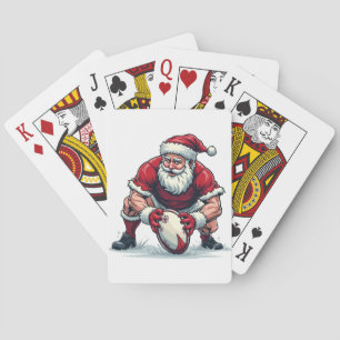 Weihnachtsspielerin Spielkarten