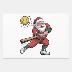 Weihnachtsspielerin - Weihnachtsspielerin Sport Geschenkpapier Set