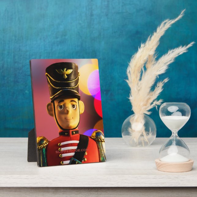 Weihnachtsspielsoldat Figur SlipperyJoe Gay pri Fotoplatte (Seite)