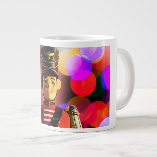 Weihnachtsspielsoldat Figur SlipperyJoe Gay pri Jumbo-Tasse (Vorderseite Rechts)