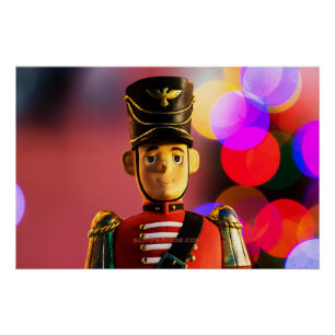 Weihnachtsspielsoldat Figur SlipperyJoe Gay pri Poster