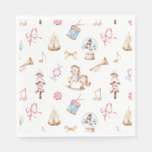 Weihnachtsspielzeug für Wasserfarben Serviette