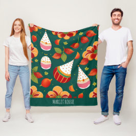 Weihnachtsspielzeug-Retro-Muster Fleecedecke