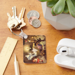 Weihnachtsspielzeug, Tanzpuppen, Teddybären Schlüsselanhänger