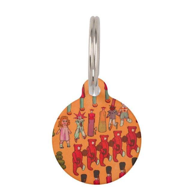 Weihnachtsspielzeug-Vintage Kinder spielen Haustiermarke (Vorderseite)