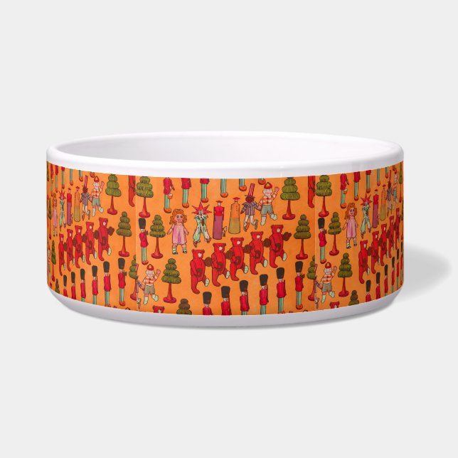 Weihnachtsspielzeug-Vintage Kinder spielen Napf (Vorderseite)