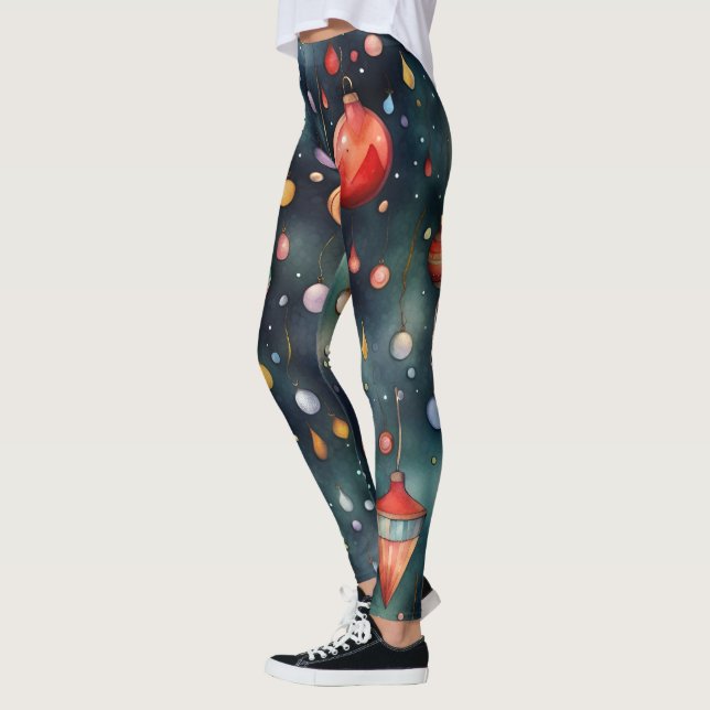 Weihnachtsspielzeug, Weihnachtsdekoration Leggings (Links)