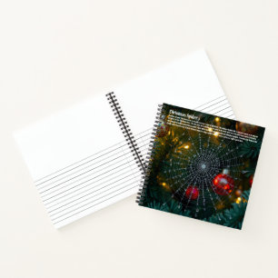 Weihnachtsspinne Notizbuch