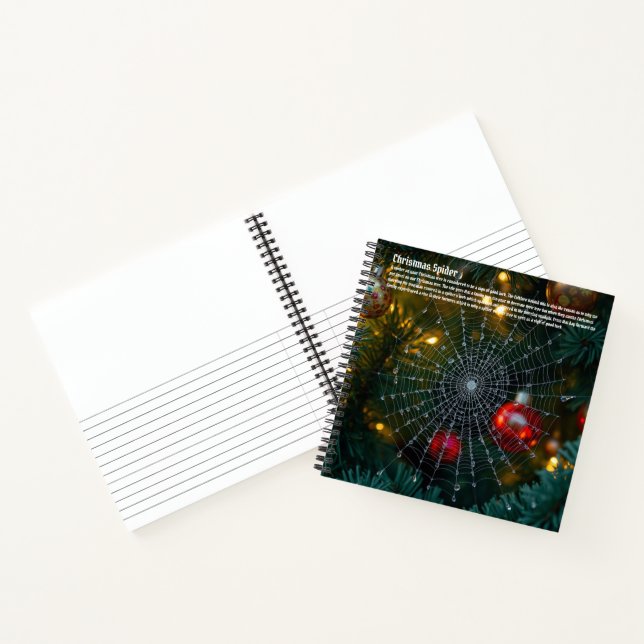 Weihnachtsspinne Notizbuch (Innenseite)