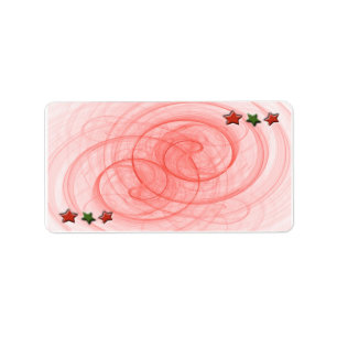 WeihnachtsSpiralen u. -sterne Adressaufkleber