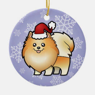 WeihnachtsSpitz Keramik Ornament