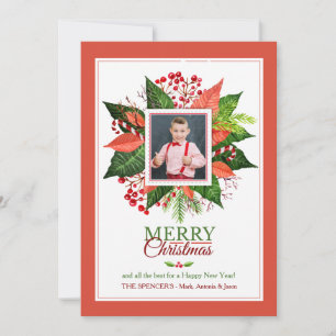 Weihnachtssplendor-Foto-Feiertags-Karte Feiertagskarte