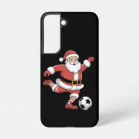 Weihnachtssport in Santa Plays Fußball