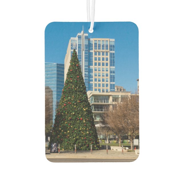 Weihnachtsstadt Dallas Autolufterfrischer (Rückseite)