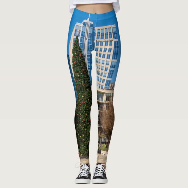 Weihnachtsstadt Dallas Leggings (Vorderseite)