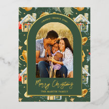 Weihnachtsstadt Foto Grün