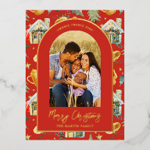 Weihnachtsstadt Foto Rot