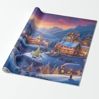 Weihnachtsstadt-Geschenkpapier, Geschenkpapier
