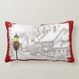 Weihnachtsstadt Lumbar Pillow Lendenkissen