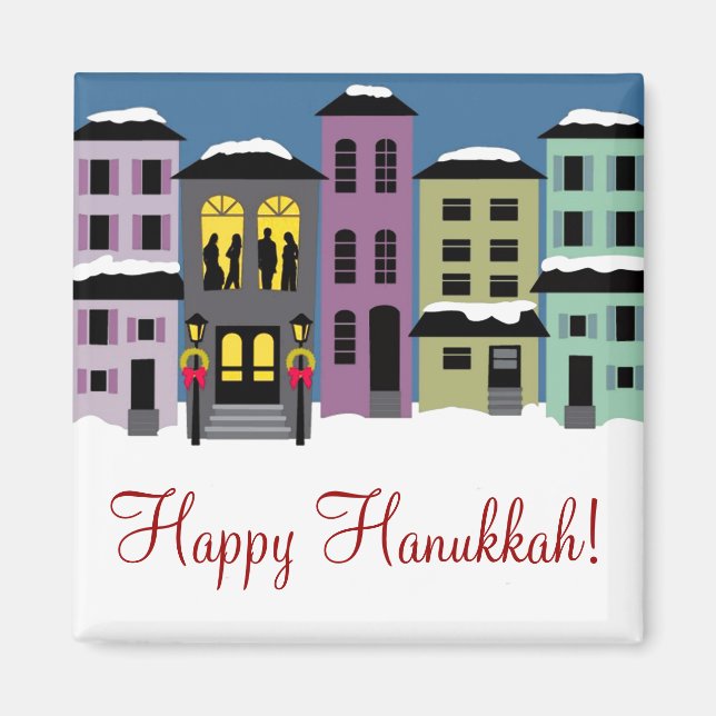 Weihnachtsstadt ~ Magnet Happy Hanukkah (Vorne)