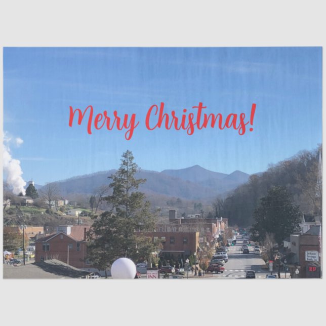 Weihnachtsstädte Dekorationen, Gewebepapier Seidenpapier (Vorderseite)