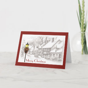 WeihnachtsStädtische Grußkarte Feiertagskarte
