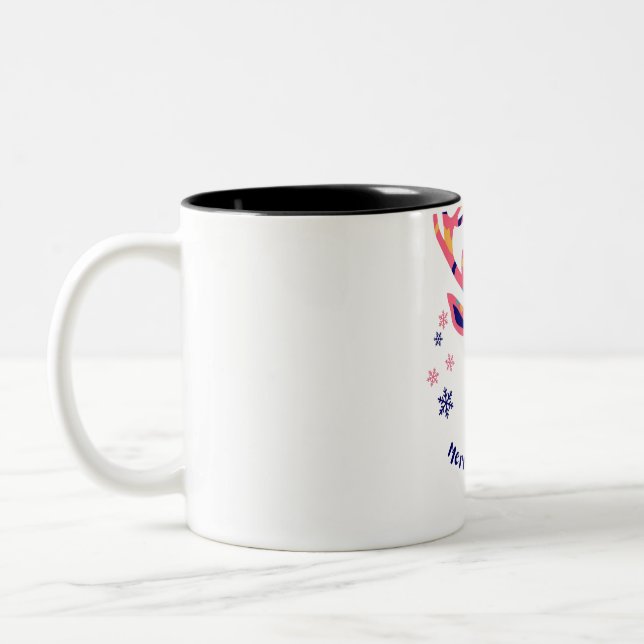 Weihnachtsstag Zweifarbige Tasse (Links)
