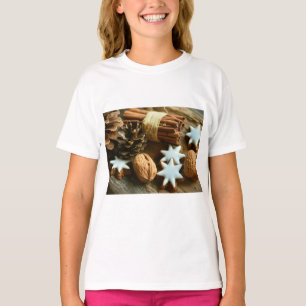 Weihnachtsstangen und Sterne T-Shirt