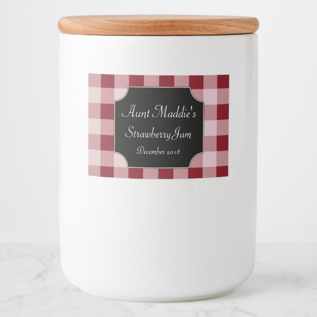 Weihnachtsstanzmarken für Red Food Geschenkartikel Lebensmitteletikett (Vorderseite)