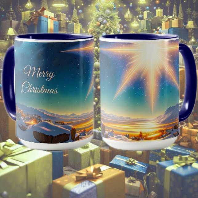 Weihnachtsstar, bezaubernde Winterlandschaft in de Tasse (Von Creator hochgeladen)