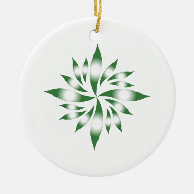Weihnachtsstar Nr. 4 Keramik Ornament (Vorne)