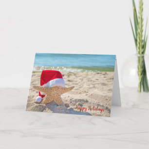 Weihnachtsstarfisch im Sand Karte