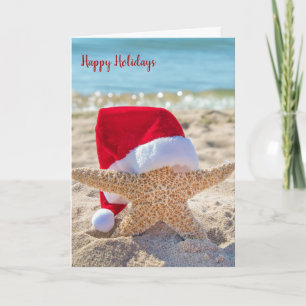 Weihnachtsstarfisch im Sand Karte