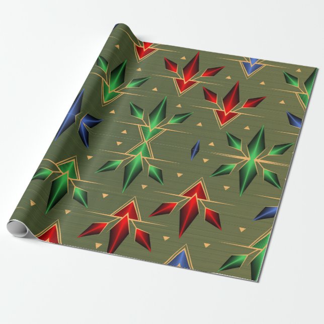 Weihnachtsstars Geschenkpapier (Ungerollt)