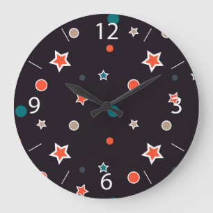 Weihnachtsstars Große Wanduhr