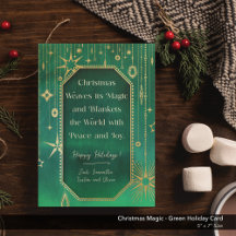 Weihnachtsstars: Grün und Gold Foto